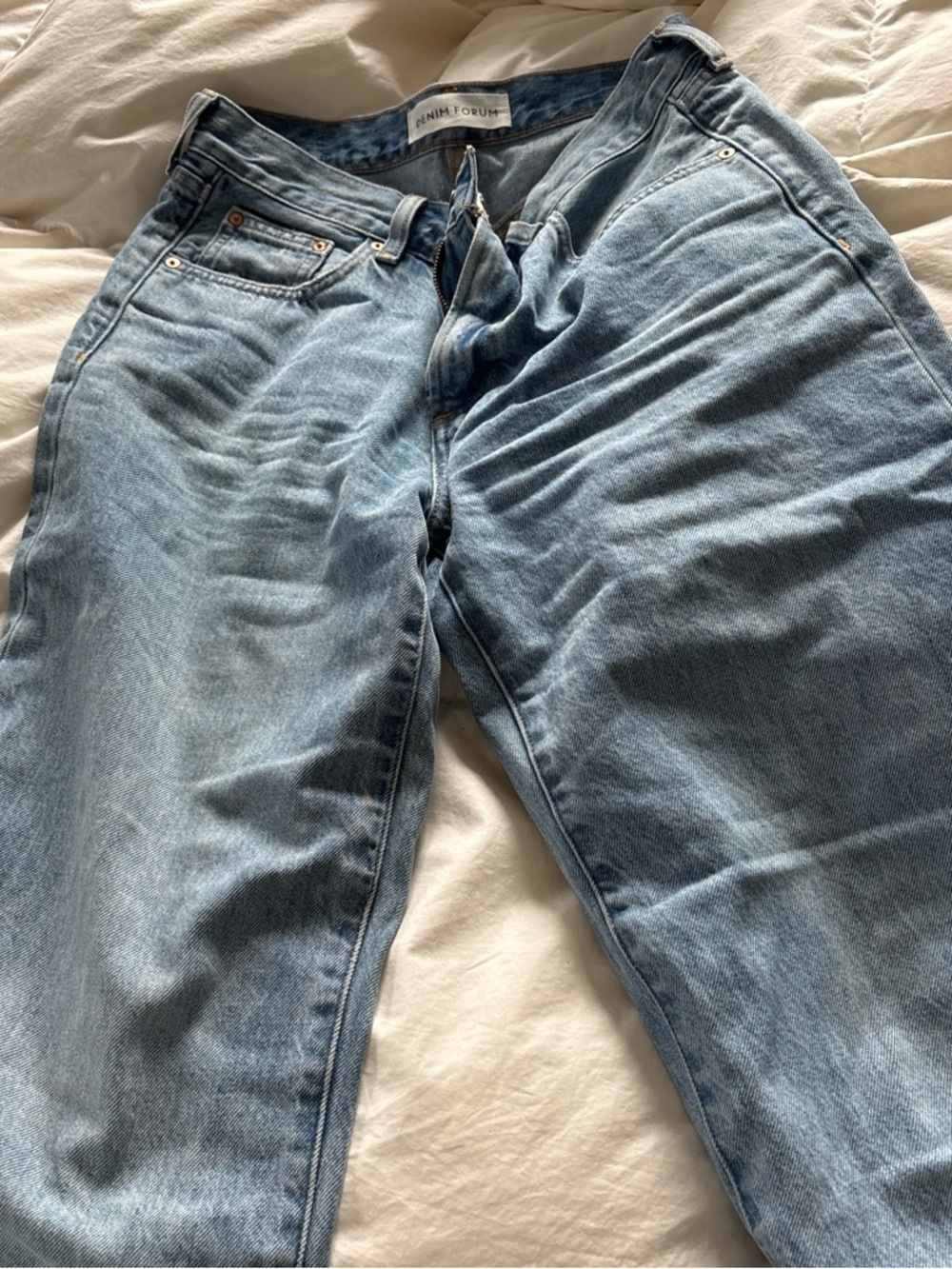 Denim Forum Light Blue Relaxed Men's Jeans
